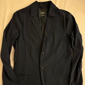 Theory Paper Nylon Euclid Packable Blazer (Navy)